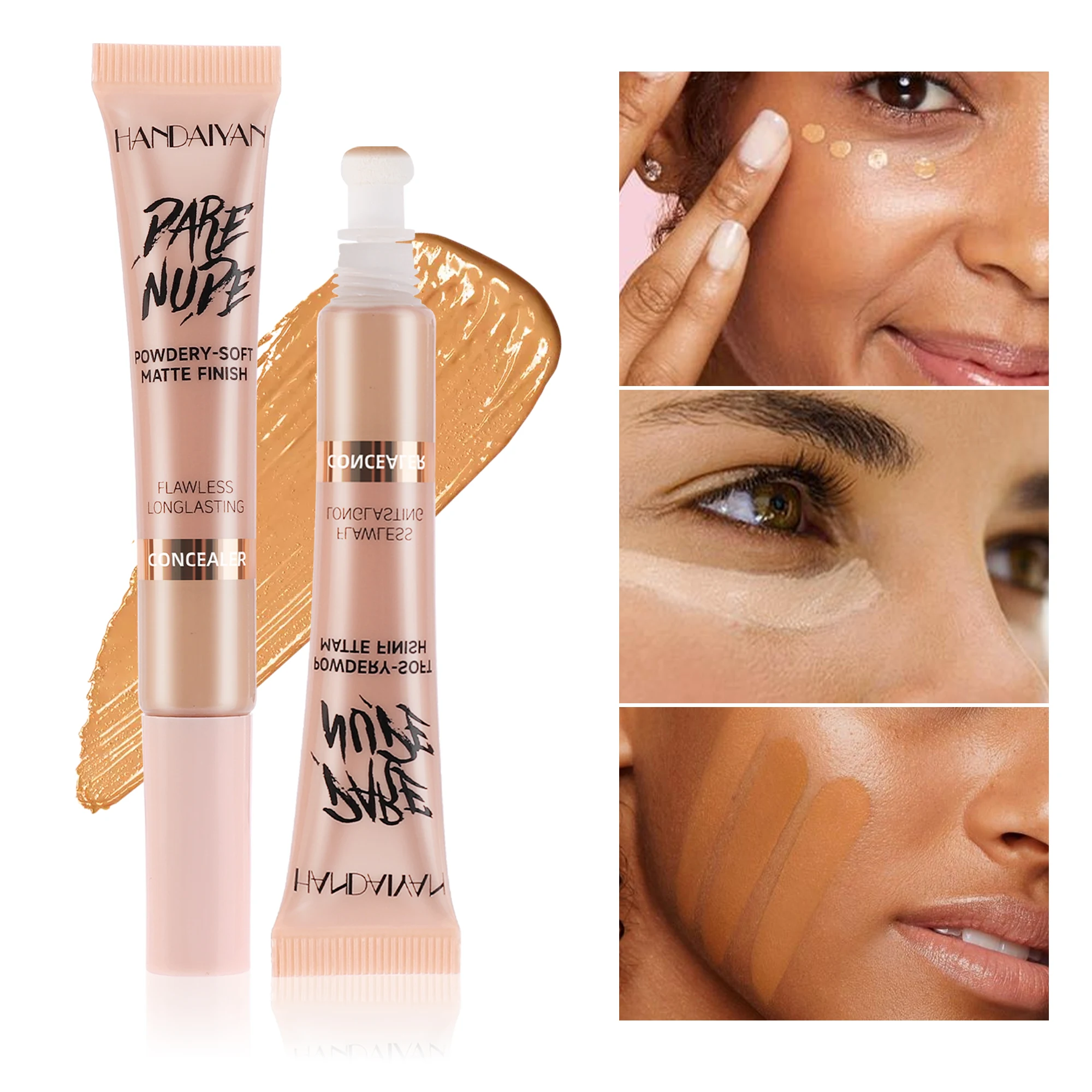 8Color Waterproof Liquid Concealer Cream Makeup Moisturizing Cover Acne Dark Circles Foundation Modify Face Contouring Cosmetics