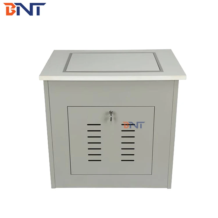 19-22 inch office desk pop up flip computer monitor safety desk