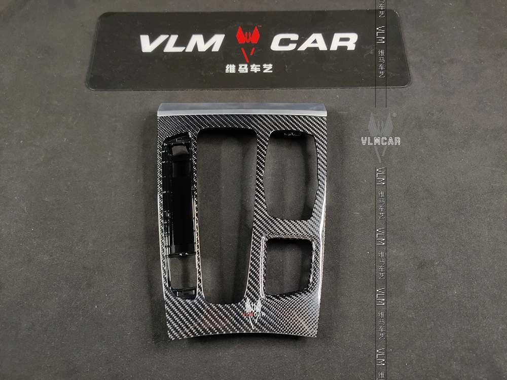 Carbon fiber interiors for BMW X5 X6 F15 F16 Instrument panel trim  strip Central control cover