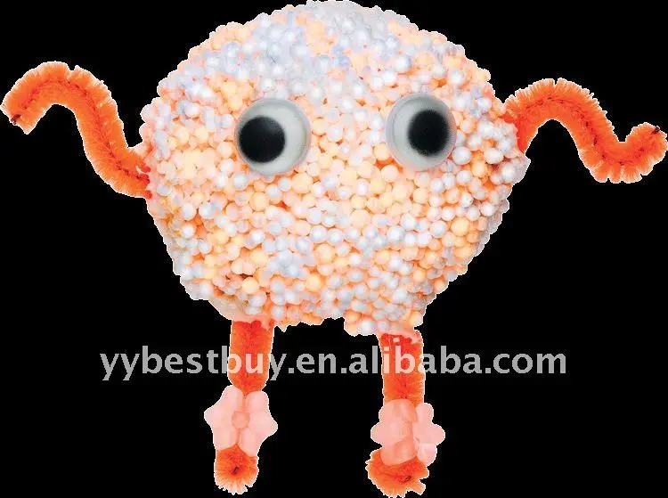 
Kids educational toy non dry playing foam balls Non toxic foam modeling clay 