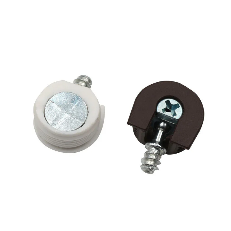 Shelf Support Holder Pin Peg With Screws U Shape Furniture Connecting Fitting White Thickened Three-in-One Plate Support