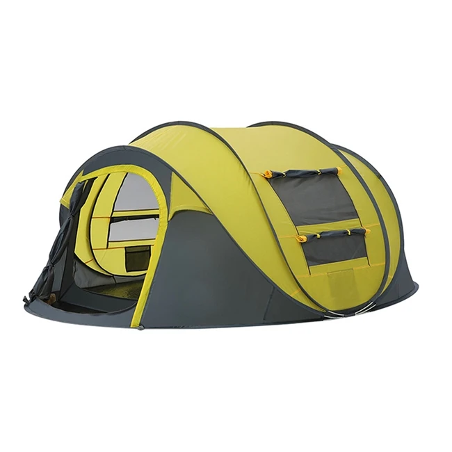 Outdoor goods spot OEM processing automatic tent new 3-4 people speed open throwing camping