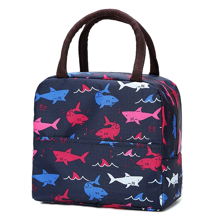 Portable Women Kids Insulated Canvas Cooler Lunch Box Picnic Bags