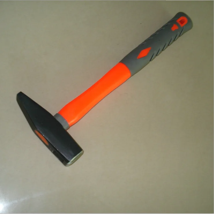 German Type Machinist Hammer With Fiberglass TPR Handle