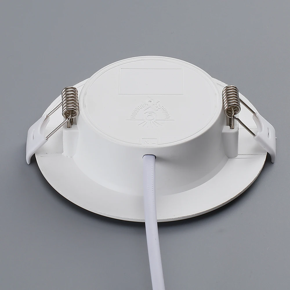 High Lumen White PC Plastic LED Lamps Panels 5W 7W Small Panel Lights Square Round LED Panel Light