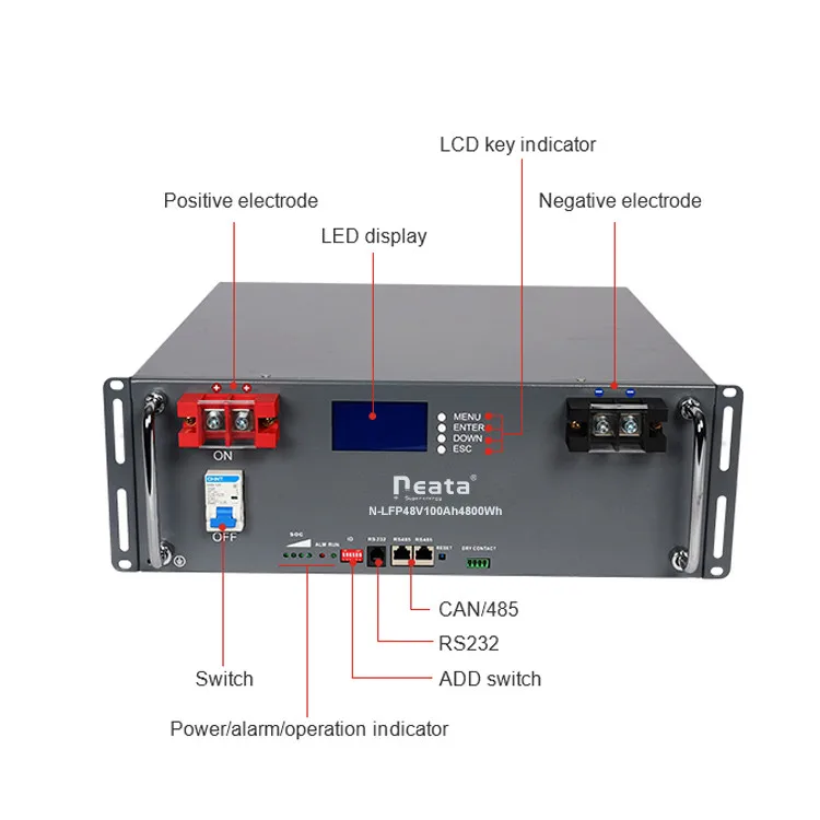 Neata 48 volts 100 amp hours Smart Battery 48V 100AH Deep Cycle Lithium Ion Battery