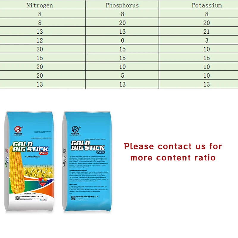 Npk Fertilizer 20-5-10 Compound Fertilizer Manufactures Agriculture Grade NPK Roller Granule