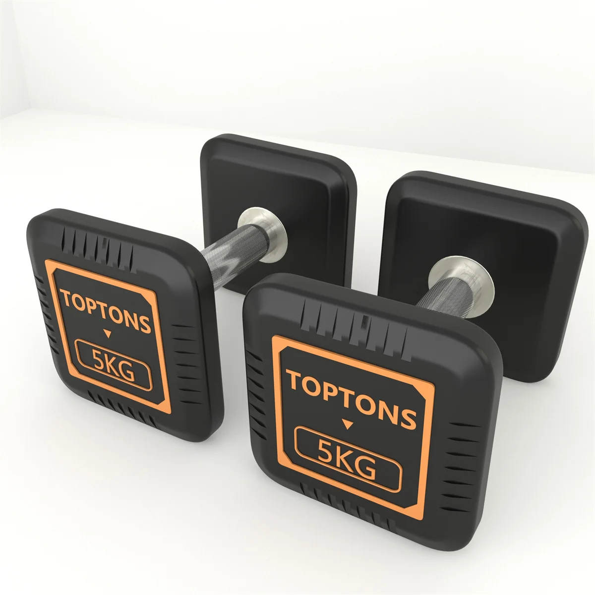 TOPTONS оптовая продажа оборудование для фитнеса тренировочные гантели из ТПУ 5 10 15 22 25 30 кг наборы гантелей