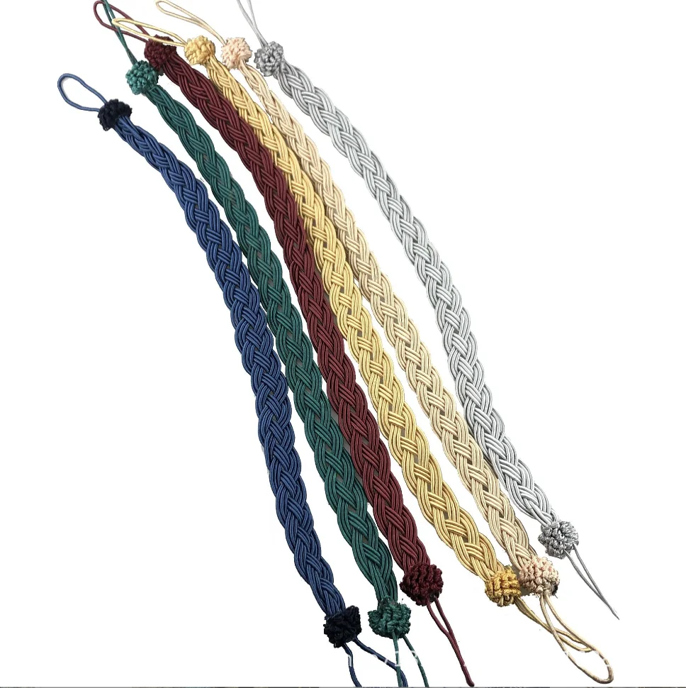Living Room Curtain braided clip cheap buckle tieback width 3cm For Home Decor Easy Installation
