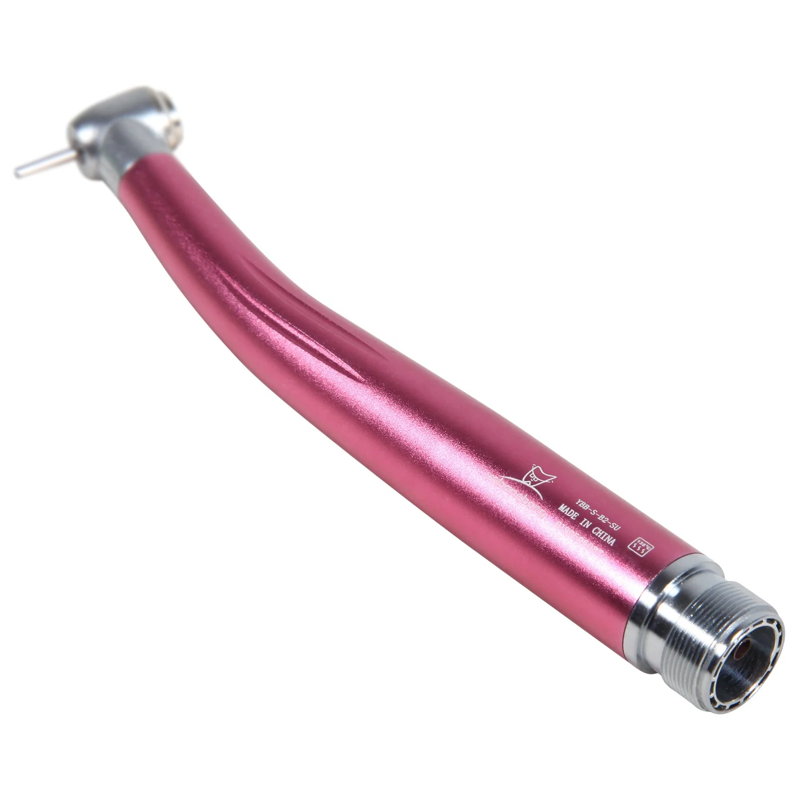 Hot Selling! Dental 2 Hole Standard Head Push Button Air Turbine High Speed Handpiece Pink Color fit NSK PANA MAX