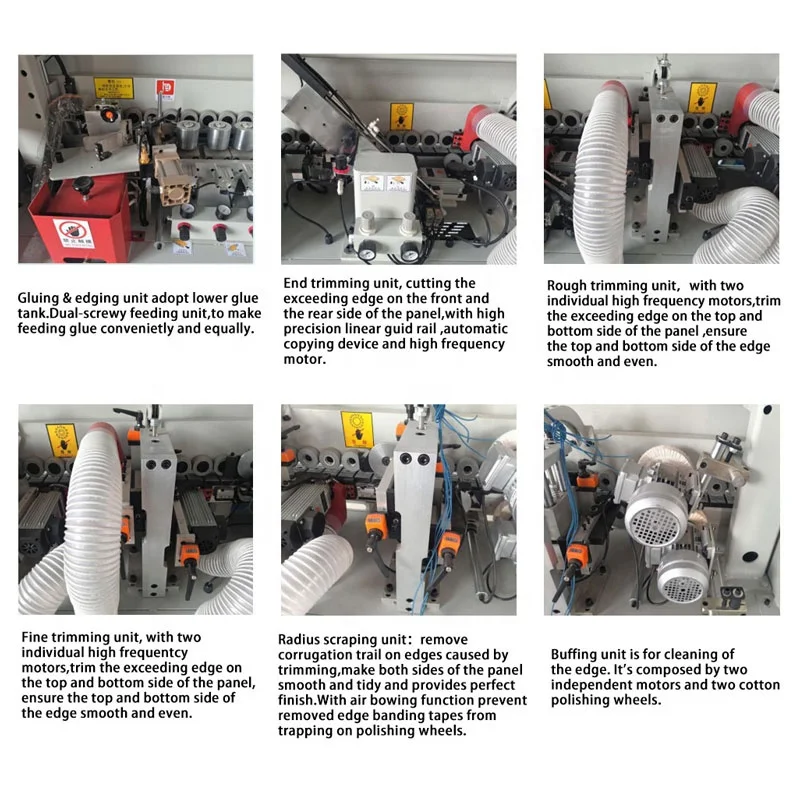 Automatic Edge Banding Bander Machine Portable Price Manual Small Pvc Board Pre Milling Mini Kdt Wood Based Panels Machinery