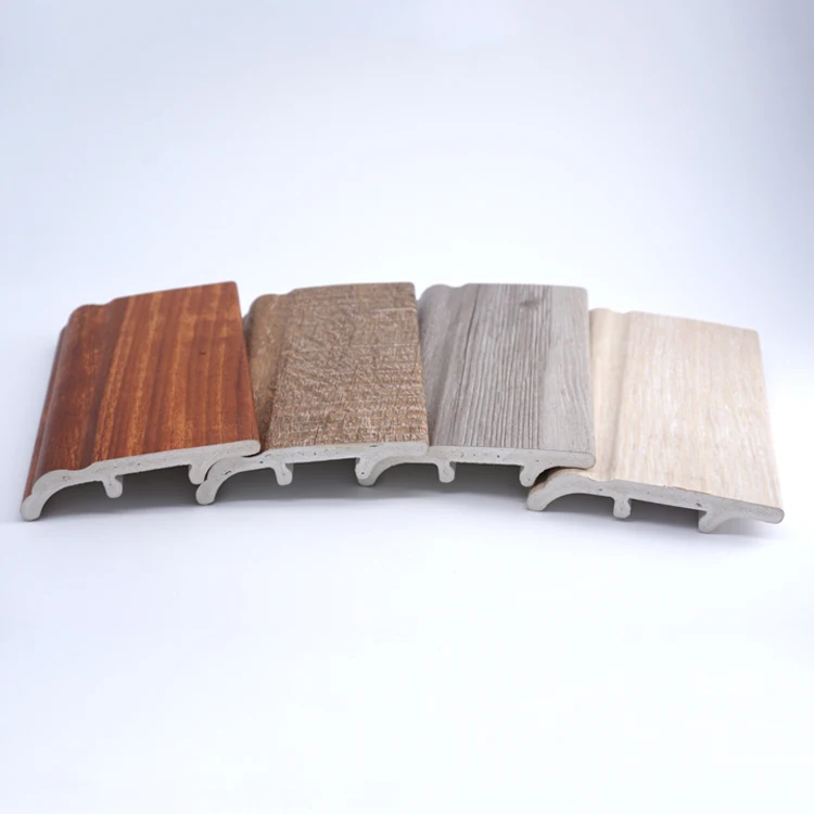 Colorize Customized Factory wholesale PVC Material Vinyl Stair Board Skirting SPC Floor Accessories