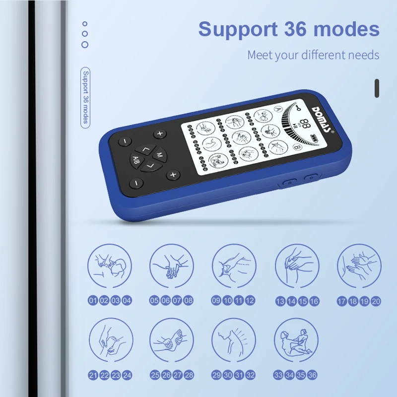 Therapy Machine Tens Massage Electronic Tens Unit Neck Pain Relief Physical Therapy Equipment Muscle Stimulator