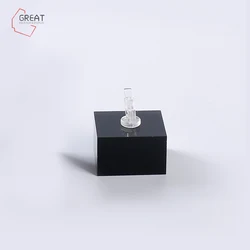 High-end Cube Acrylic Ring Display Stand for Ring Customized Size and Color Jewelry Ring Display