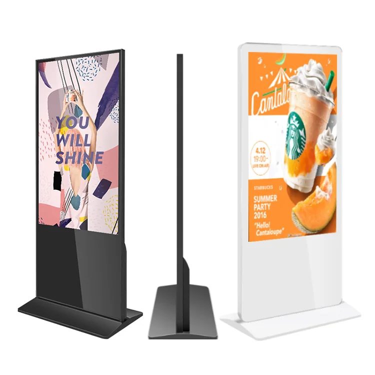 43 Inch Lcd Media Player Floor Standing Digital Signage Menu Boards Advertising Display Wifi Lcd Screen kiosk