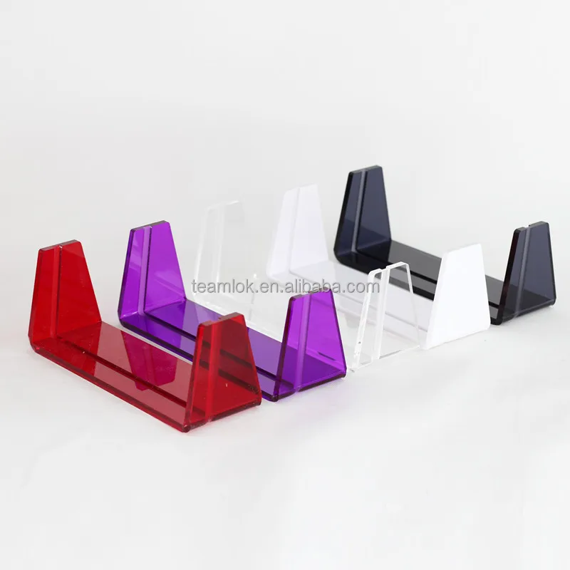 U shape acrylic picture holder U type photo stand desktop card holder