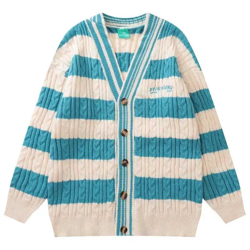 Direct Sales Men Clothes Custom Knitted Cardigan Men Sweater Button Casual Knit Long Sleeve Sweater Cardigan For Women Plus Size