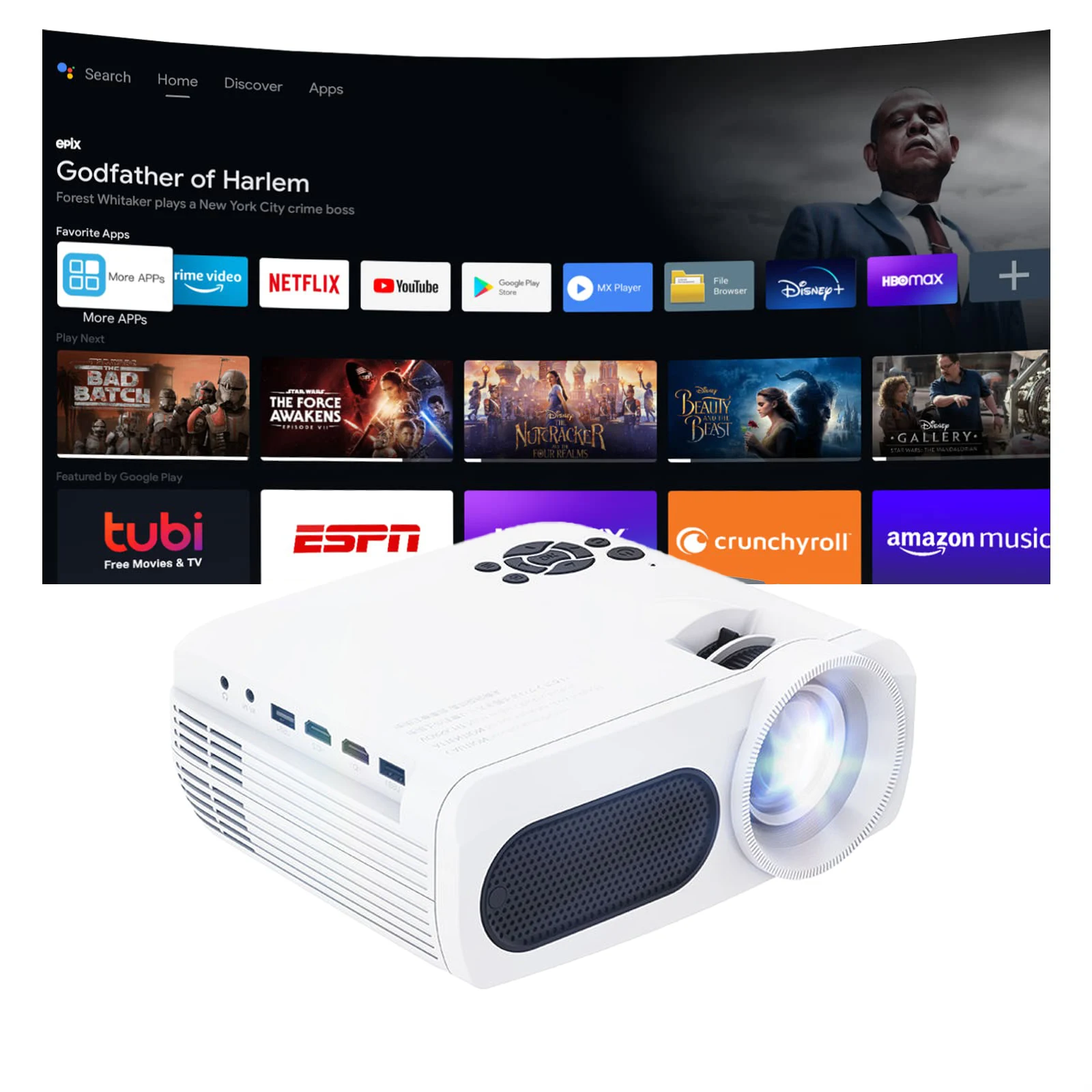 Tripsky T8 Hot Sale 1080P Video Mobile Projecteur Smart WIFI Android TV Portable Home Theater Projector 8K Mini Projectors 4K