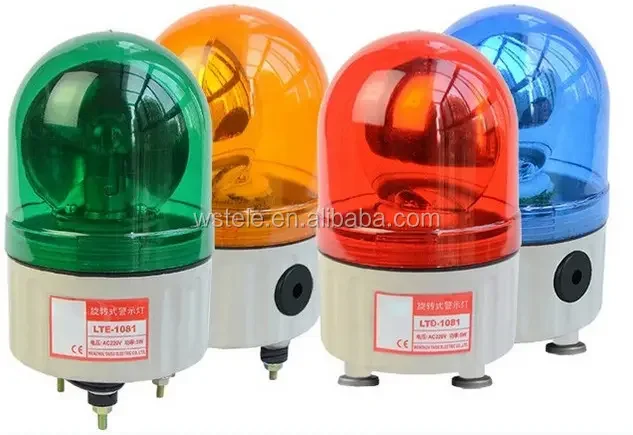 Mini Flashing Light Red/Yellow/Green/Blue LTE-1082J Rotating Warning Light Warning Siren