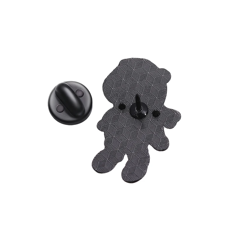 American Rapper Q Version Enamel Brooch Kanye West Wears Cartoon Backpack Badge Clothing Accessories Gift Jewelry for Friends