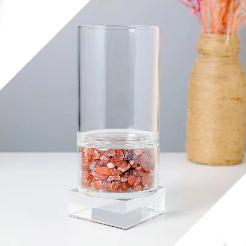 Rose Quartz Cup Crystal Chips Healing Stone Wholesale Natural Love Europe Feng Shui Business Gift Polished Hand Made Cvarved