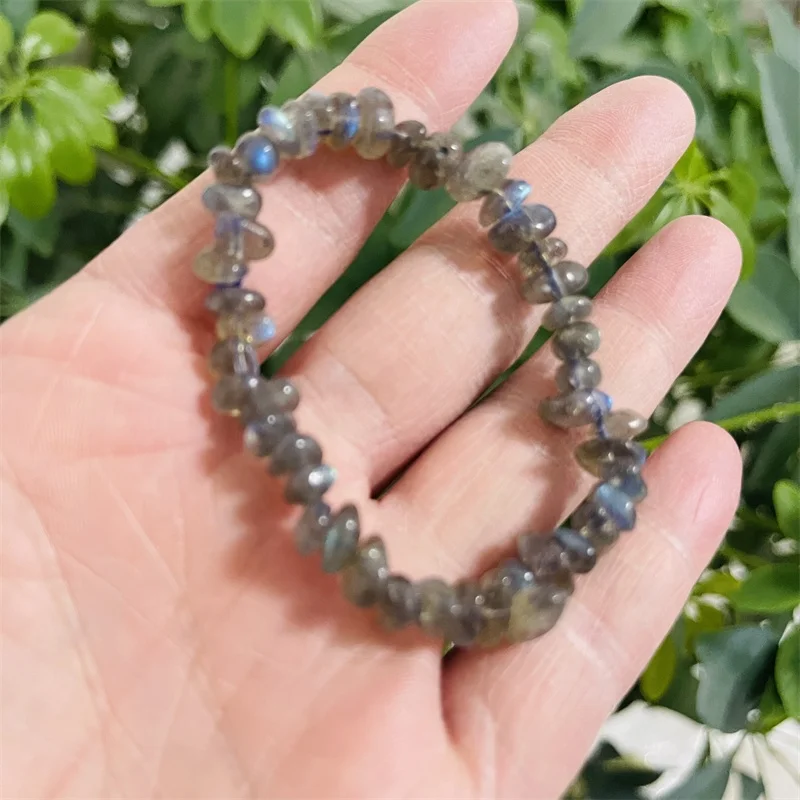 Wholesale High Quality Natural Labradorite grey color labradorite bracelet moonstone beads