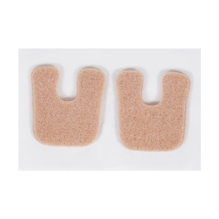 Wholesale Self-Stick U-Shaped Foot Callus Pad Felt Corn Remover Pads Cushions Podiatry Feet Toe Treatment