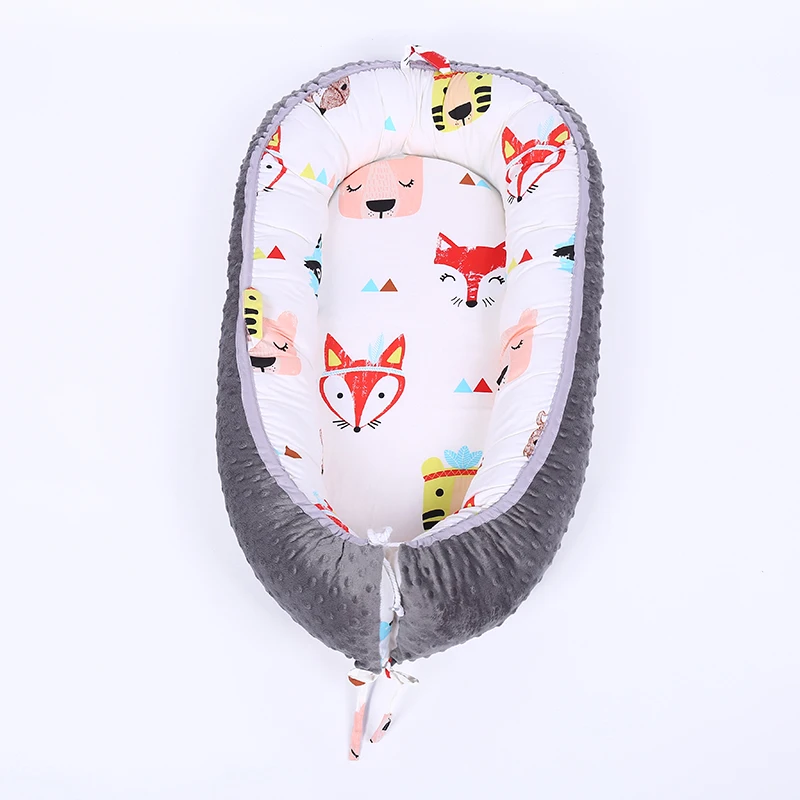 Factory high quality sleeping snuggle nest baby lounger portable crib bed