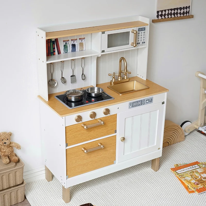 Newest Design High Quality Interactive Hot Sale Unisex Wholesale Exquisite Early Educational Pretend Play Kitchen Toy for Kids