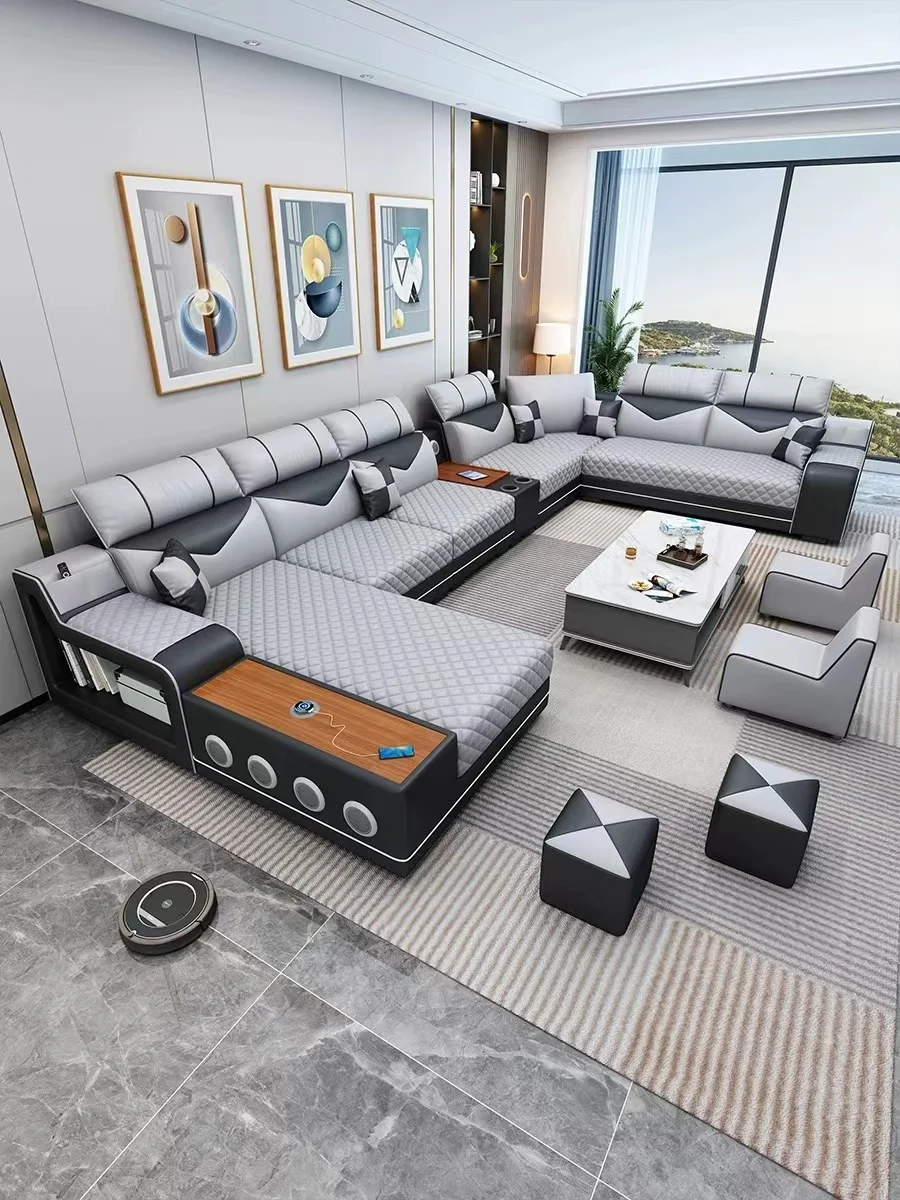 New Light Luxury Latex Detachable and Washable Fabric Sofa Simple Modern Living Room Multifunctional Furniture Combination