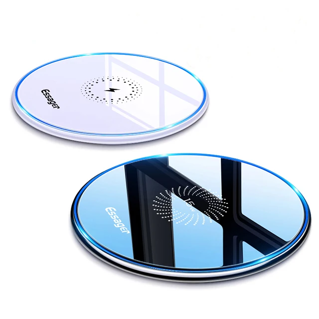 
Essager Hot Selling Wireless Charger 15W 10W 7.5W 5W Qi Fast Charger Phones Induction Fast Wireless Charge 