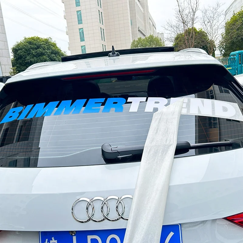 Waterproof UV Resist Business Logo UV Transfer Sticker Custom Print Vehicle Car Rear Windshield Stickers Big Size Banner Decals