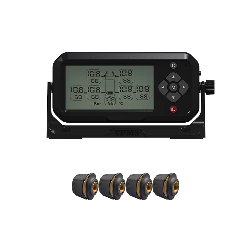 4 колеса 8v1 внешние датчики Грузовик Автобус RV прицеп TPMS Грузовик система