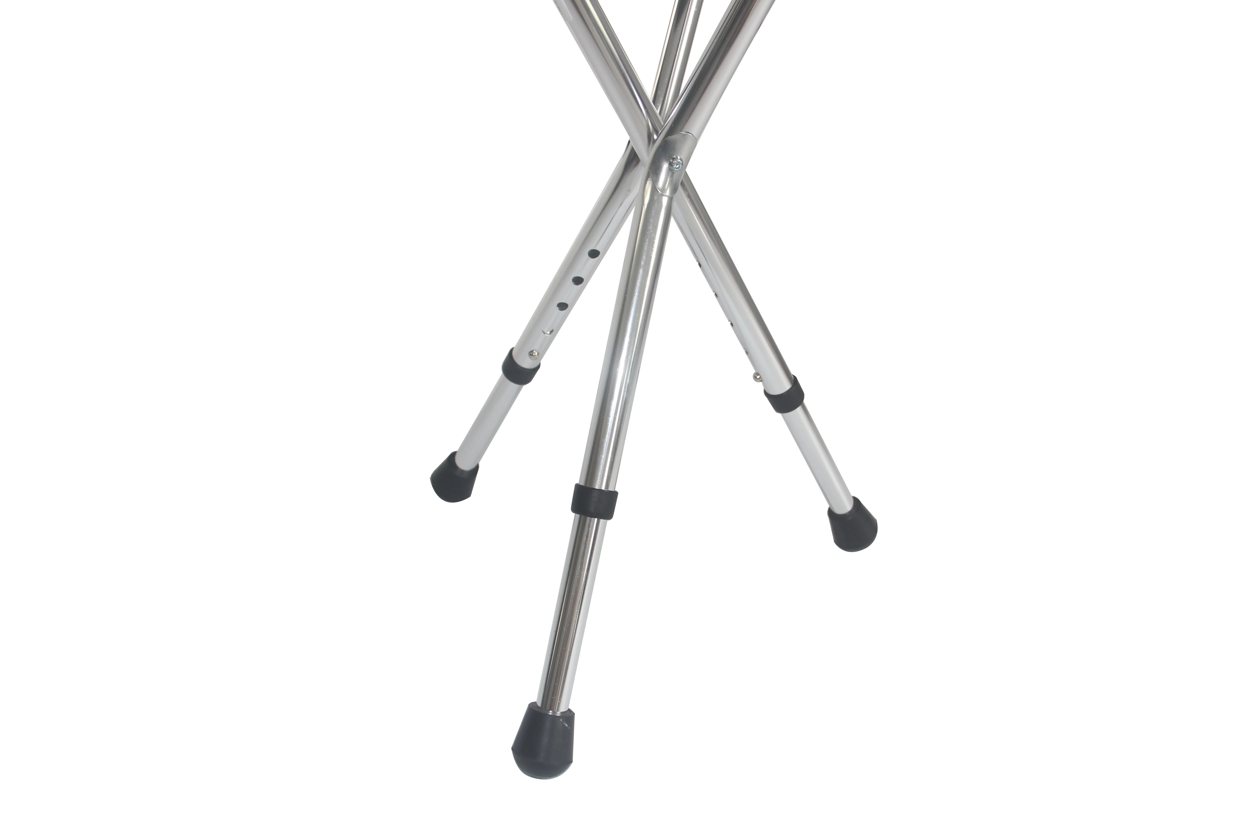 Folding outdoor aluminum 2 in 1 three legged telescopic adjustable walking cane  chair with seat