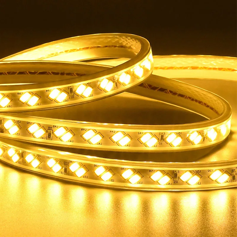 High Lumen Landscape LED Strip Aluminum 220V SMD 2835 144leds Led bar strip Double Line 2835 LED Strip Light