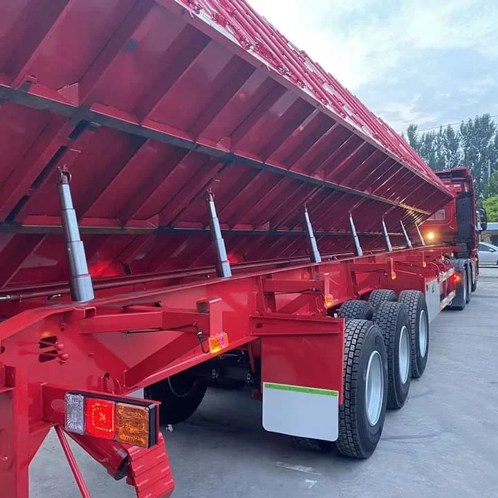 Боковый самосвал, прицеп для самосвала, новая 2/3 ось, стальной полуприцеп 40 футов, небольшой прицеп для пищевых продуктов, прицеп для перевозки песка, CN;SHN