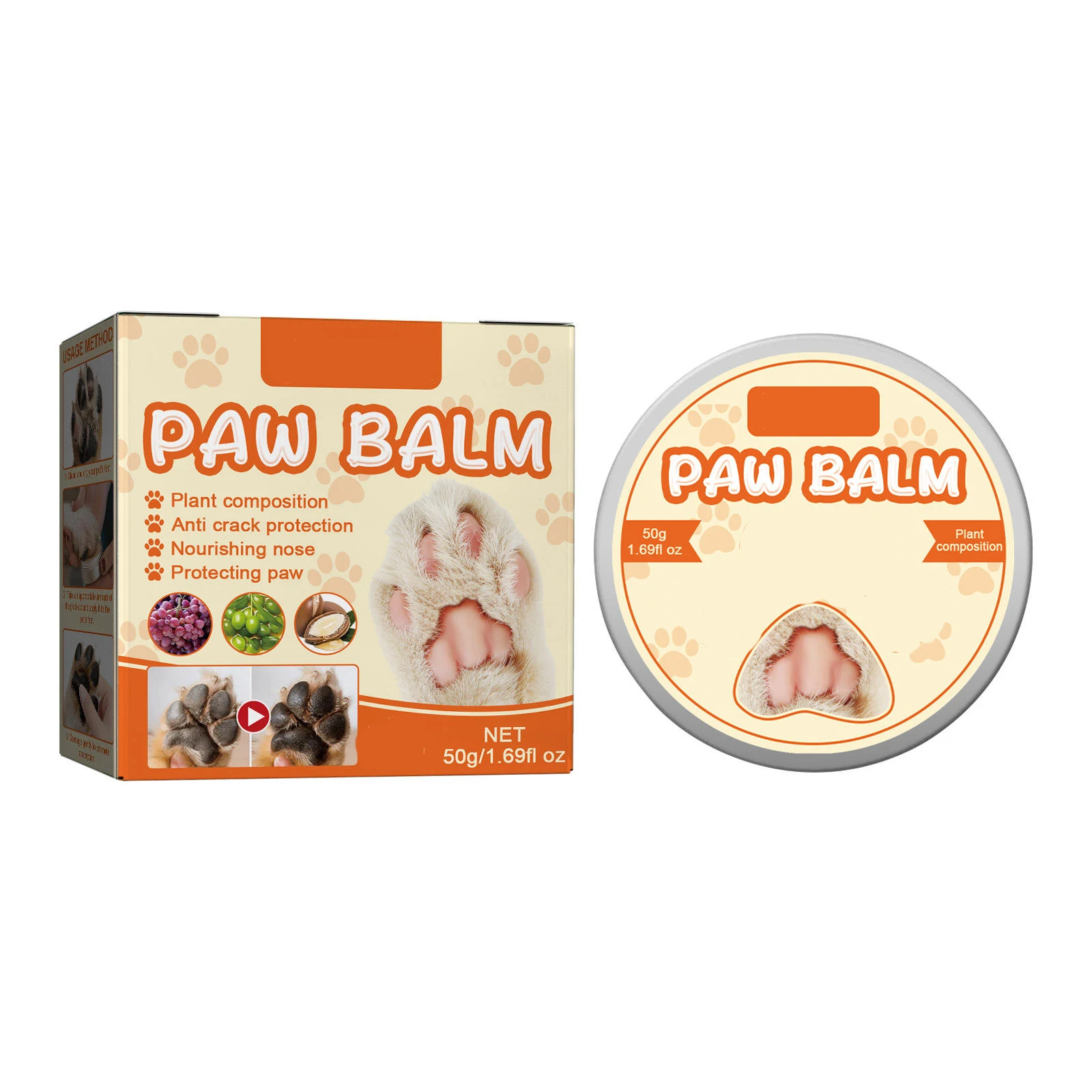 Оптовая продажа, бальзам для собак и кошек, 50 г