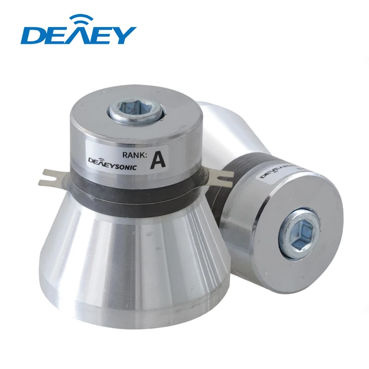 High Transfer Efficiency Aluminium Materials 40khz 100w Piezo Ceramic With Ultrasonic Immersible Transducer