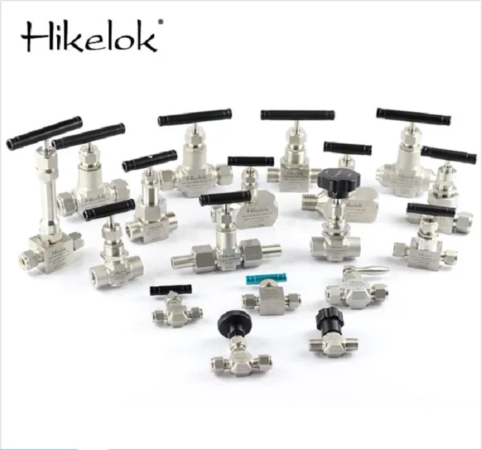 Hikelok 6000 psig Stainless Steel High Pressure ISO BSPP NPT Thread 1/8 inch 28mm Alloy  Needle Valves