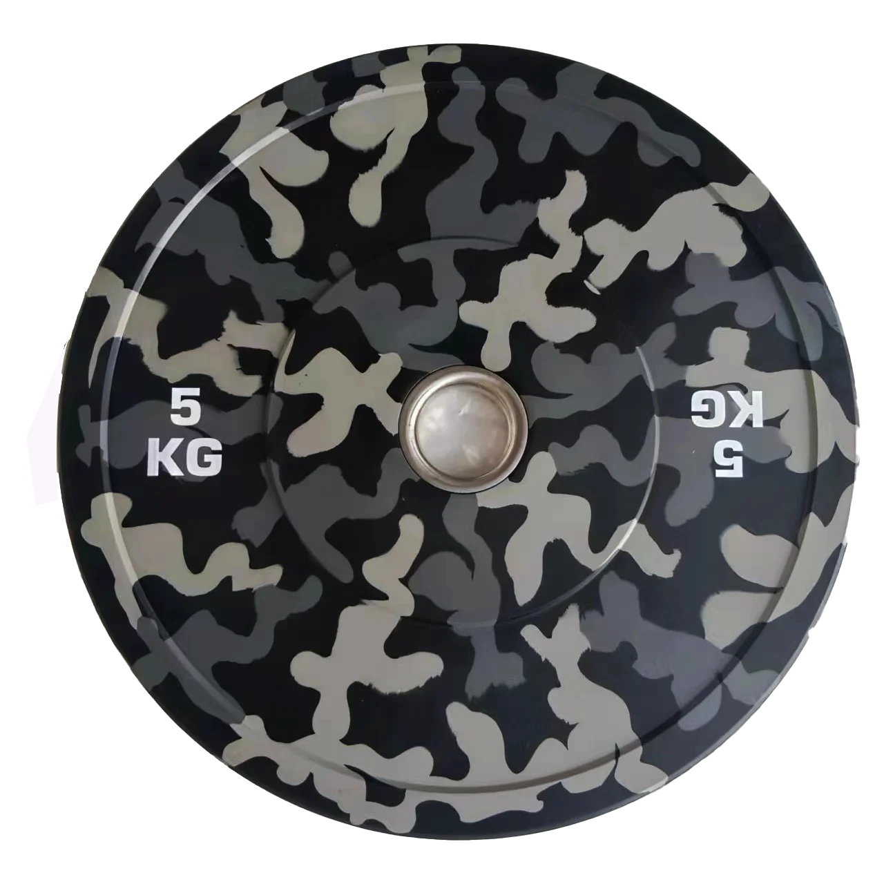 New gym fitness set Factory Price rubber fleck weight lifting discs camo camouflage weightlifting bumper weight plates
