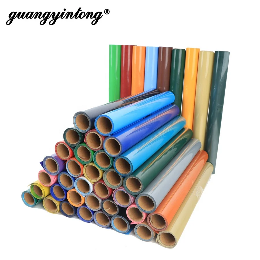 Guangyintong hot selling heat transfer vinyl for clothes white black htv fabric transfer paper for shirts