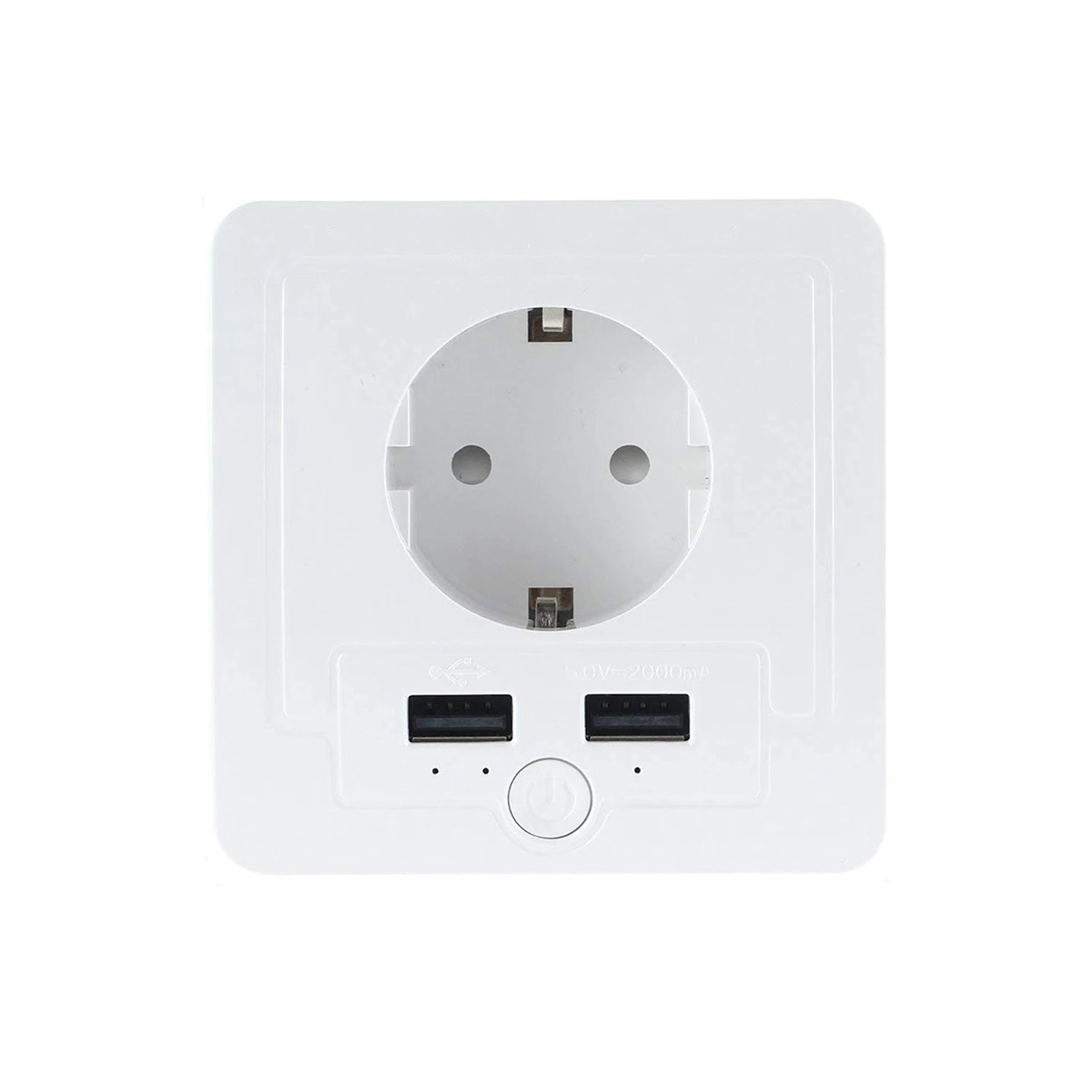 Настенная розетка Европейского типа ZigBee, 2USB + 1 розетка, работает с приложением smart ;life
