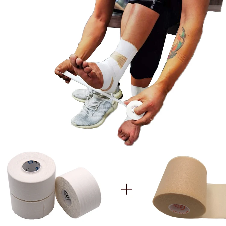 Спортивная лента белого цвета, 3,8 см * 13,7 м, 7 см * 27 м, пенопластовая повязка, Футбольная лента, Спортивная Защитная хлопковая спортивная лента для футбола