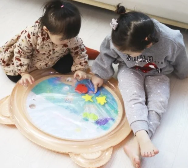 New design Bear Inflatable Water Play Mat Thickened Inflatable Play Mat Frog Shark Inflatable Water Play Mat For Pets