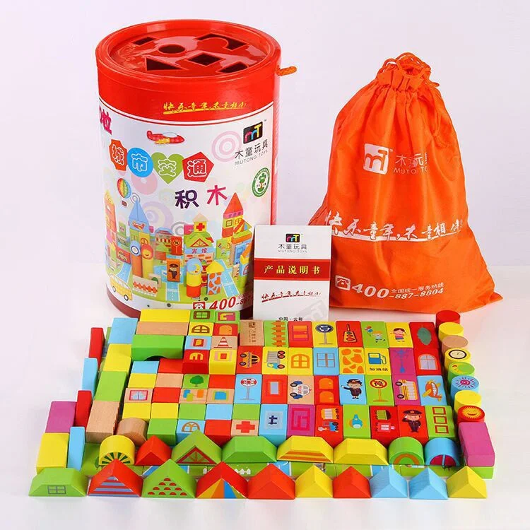 Onshine 130 Pieces Building Blocks for Children Bricks Toy Blocks City Urban Traffic Building Blocks Toy Style Wooden New 50 3kg