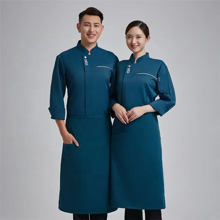 
High Quality Cheap Restaurant Kitchen Cookwear Chef Uniform Jacket Casual Chef Coats 
