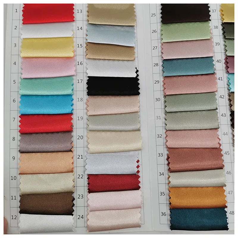 
satin fabric NO MOQ shiny spandex polyester stretch satin fabric imitated silk satin fabric  (1600139267791)