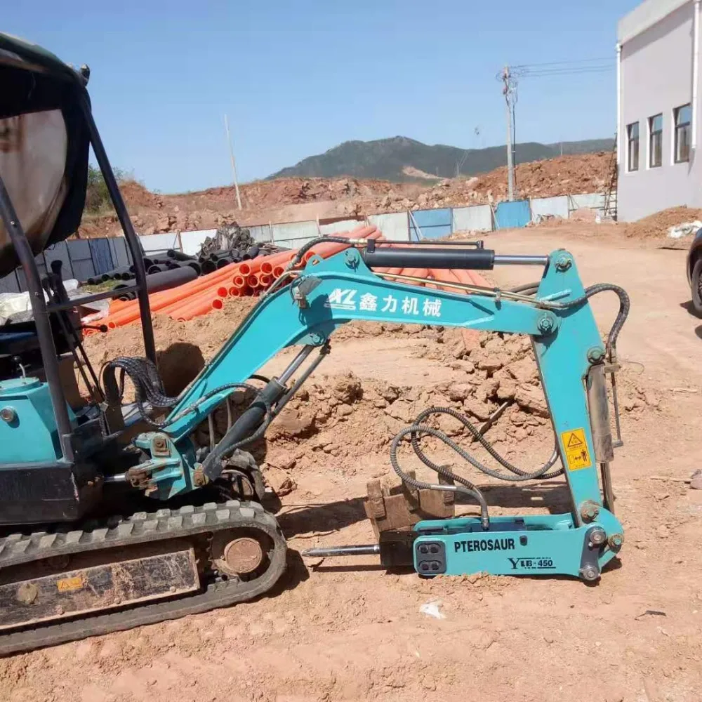 Post Pounder Excavator Pile Hammer Post Driver Easy Post Fence and Sign Pile Installation 434 F2 Hydraulic Jack Hammer