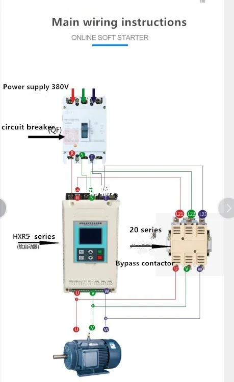 SHUYI 75KW bypass type soft starter