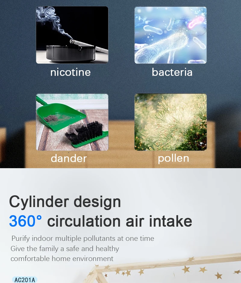 Kooling brand Sleek new finishes  improve Indoor Air Quality home use air purifier